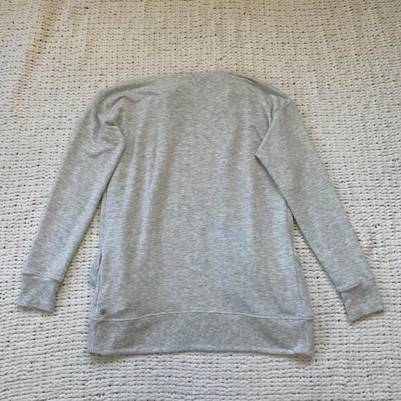 Athleta Girls Wrap 'n' Roll Cozy Grey Cardigan Sweater - Size XL - Picture 5 of 8